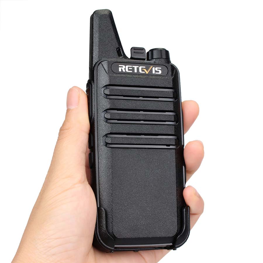 Lot de 2 talkies-walkies PMR446 super portables Retevis RT622