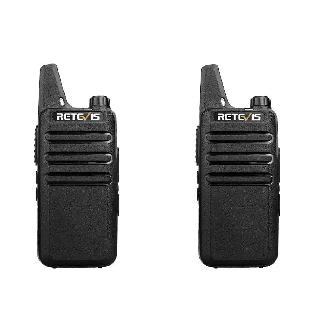 Lot de 2 talkies-walkies PMR446 super portables Retevis RT622