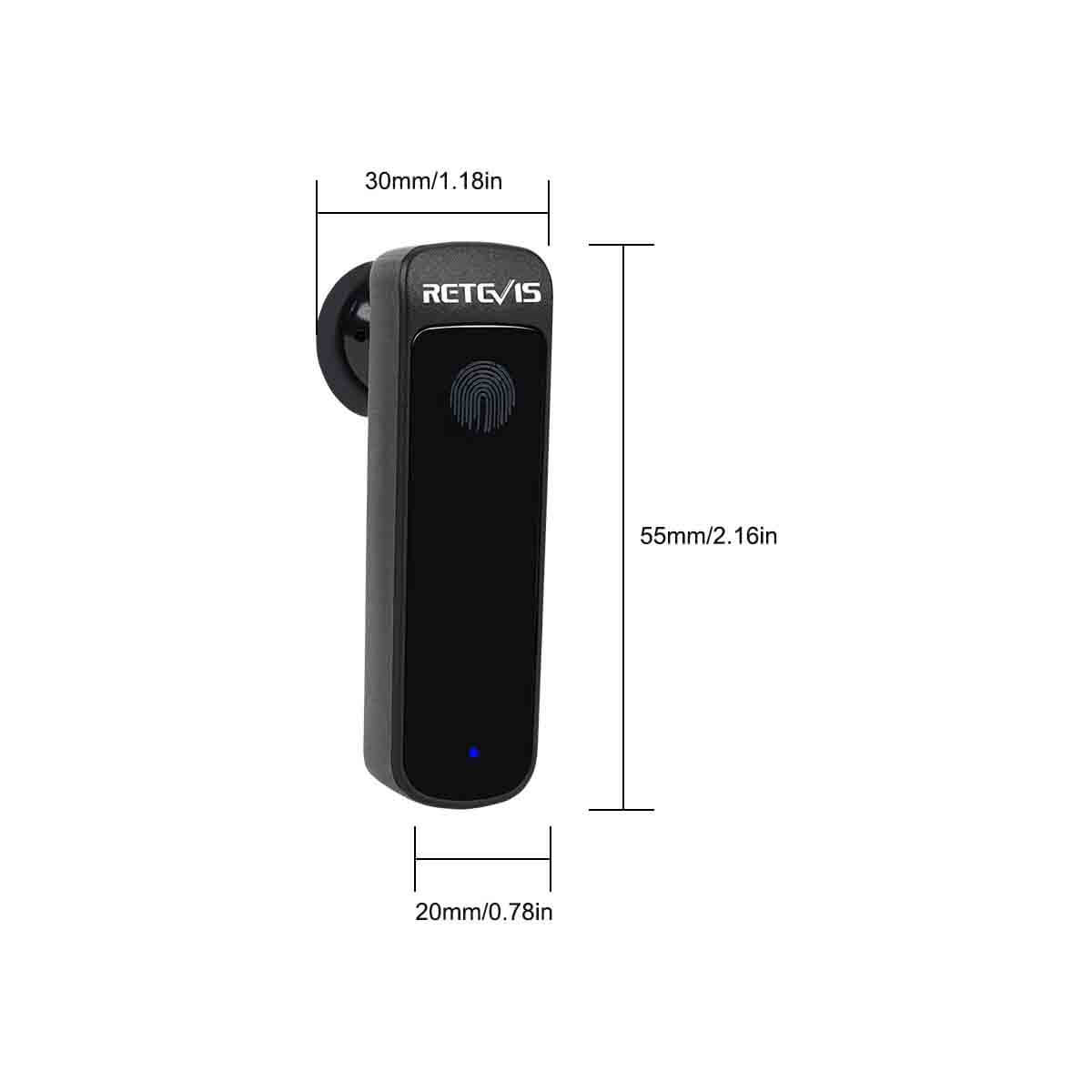 RB637 Talkie-walkie Bluetooth PMR446 intégré avec écouteur