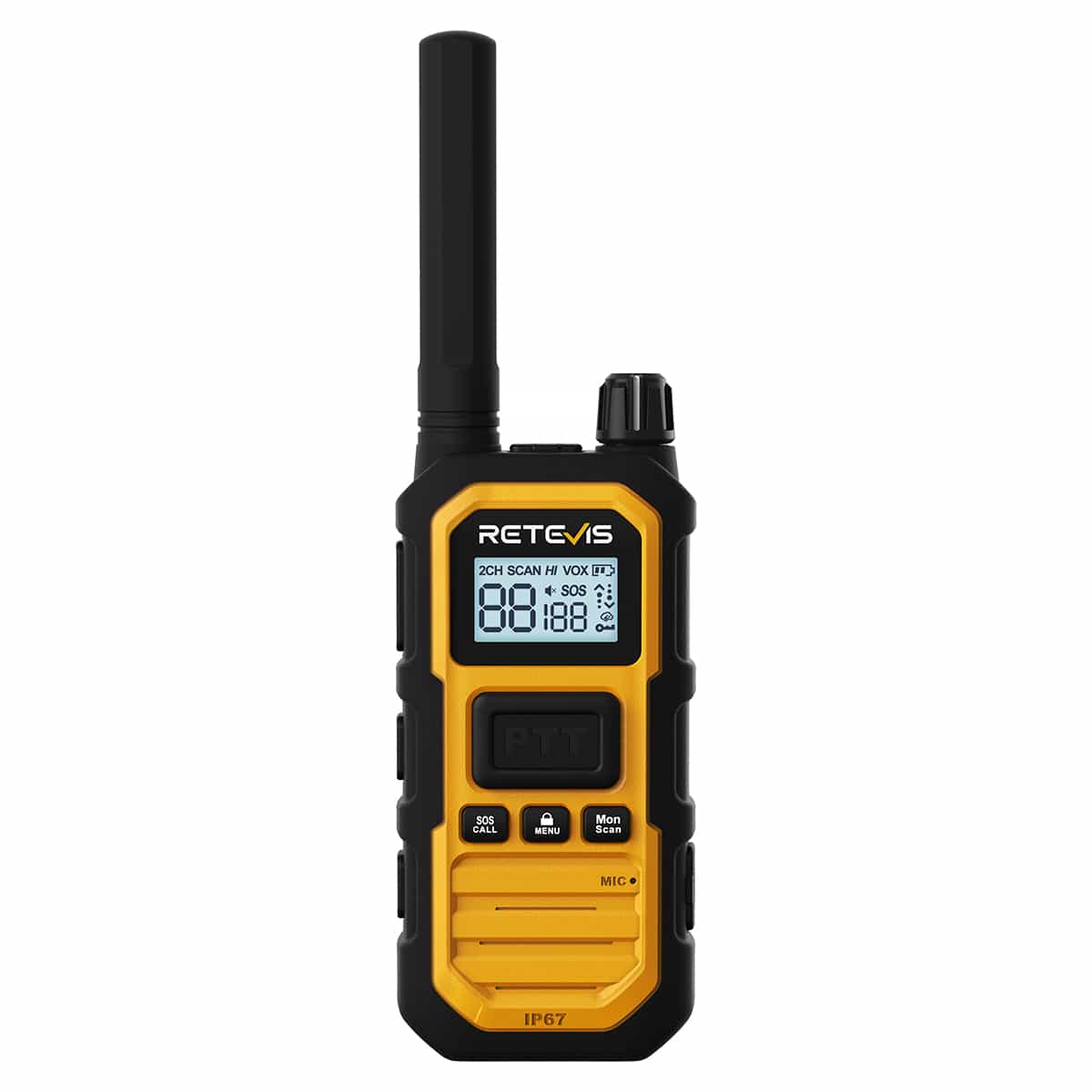 Retevis RB648P UHF 5W Talkie Walkies Bidirectionnelles Robustes Lot de 2