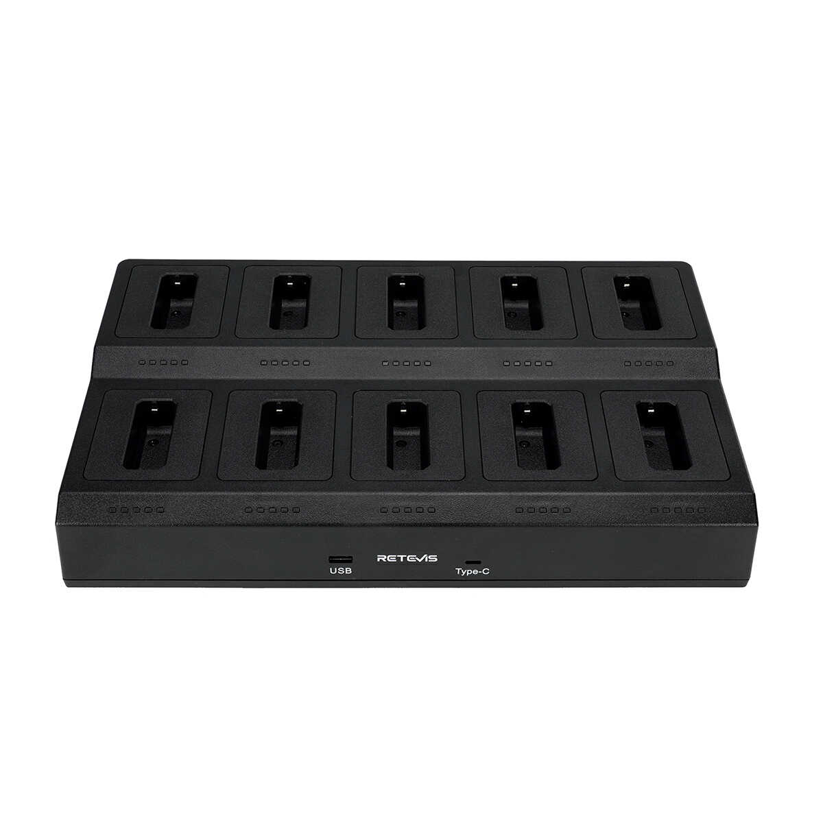Retevis RB619 Radio Bidirectionnelle Légère PMR446 (10 pièces) avec Chargeur 10 Voies